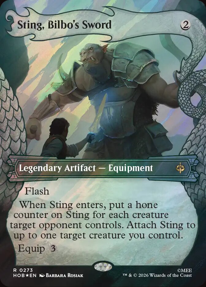 Sting, Bilbo's Sword 273 (The Hobbit)  - Showcase Surge Foil