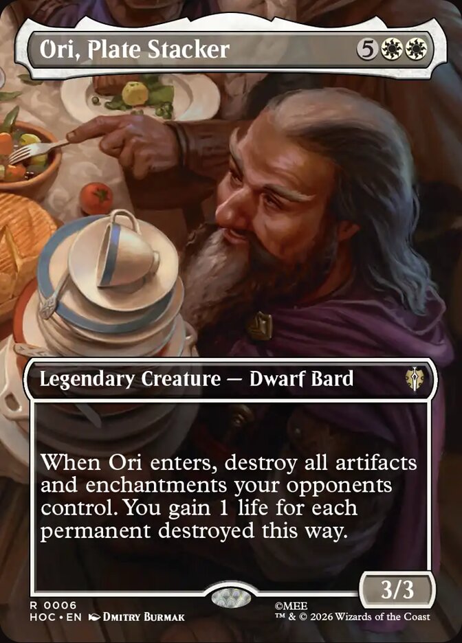 Ori, Plate Stacker 6 (The Hobbit: Eternal-Legal)  - Borderless Foil