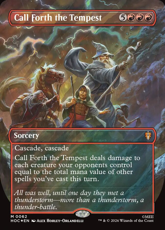 Call Forth the Tempest 62 (The Hobbit: Eternal-Legal)  - Borderless Surge Foil