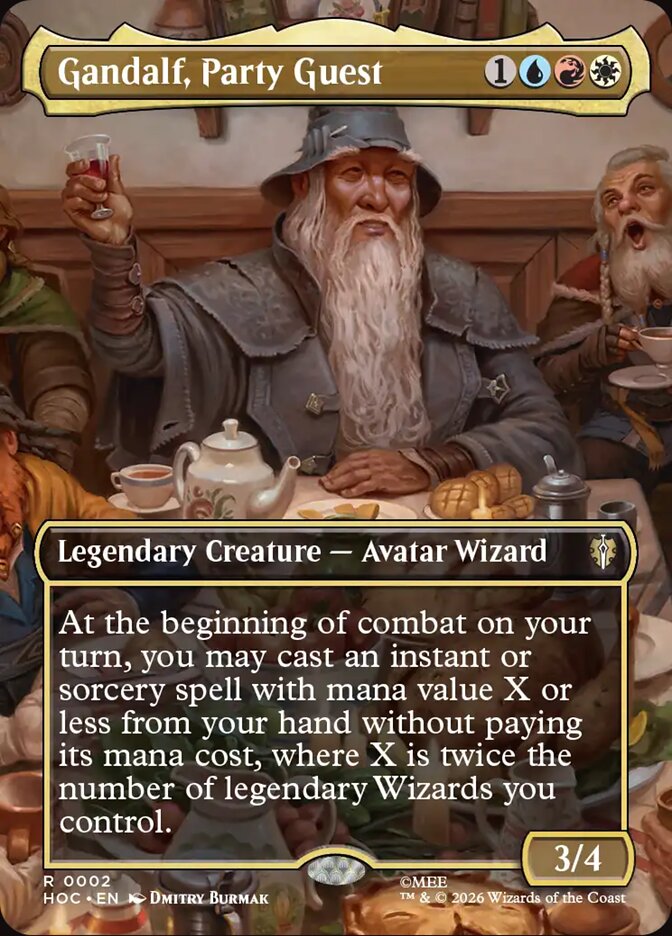 Gandalf, Party Guest 2 (The Hobbit: Eternal-Legal)  - Borderless Foil