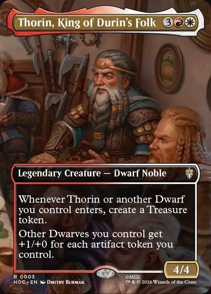 Thorin, King of Durin's Folk 3 (The Hobbit: Eternal-Legal)  - Borderless Foil