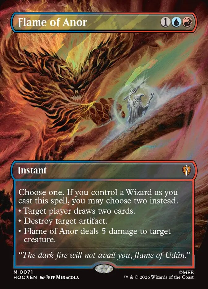 Flame of Anor 71 (The Hobbit: Eternal-Legal)  - Borderless Surge Foil