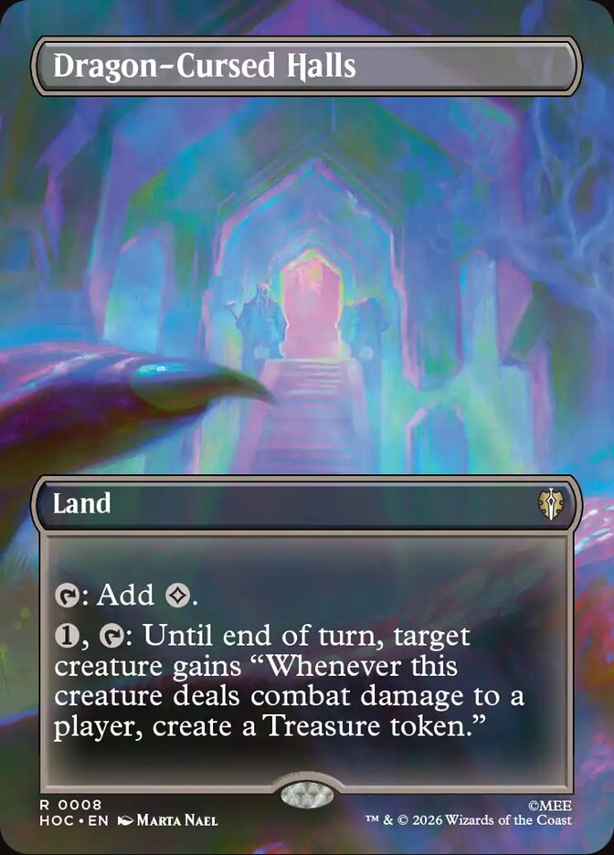 Dragon-Cursed Halls 8 (The Hobbit: Eternal-Legal)  - Borderless Foil