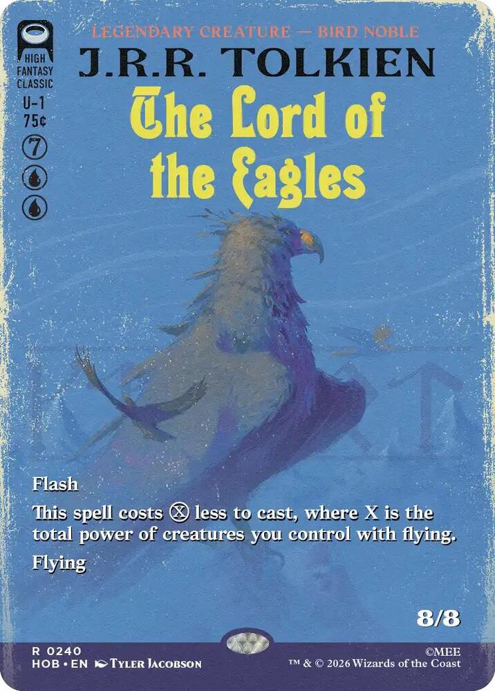 The Lord of the Eagles 240 (The Hobbit)  - Borderless