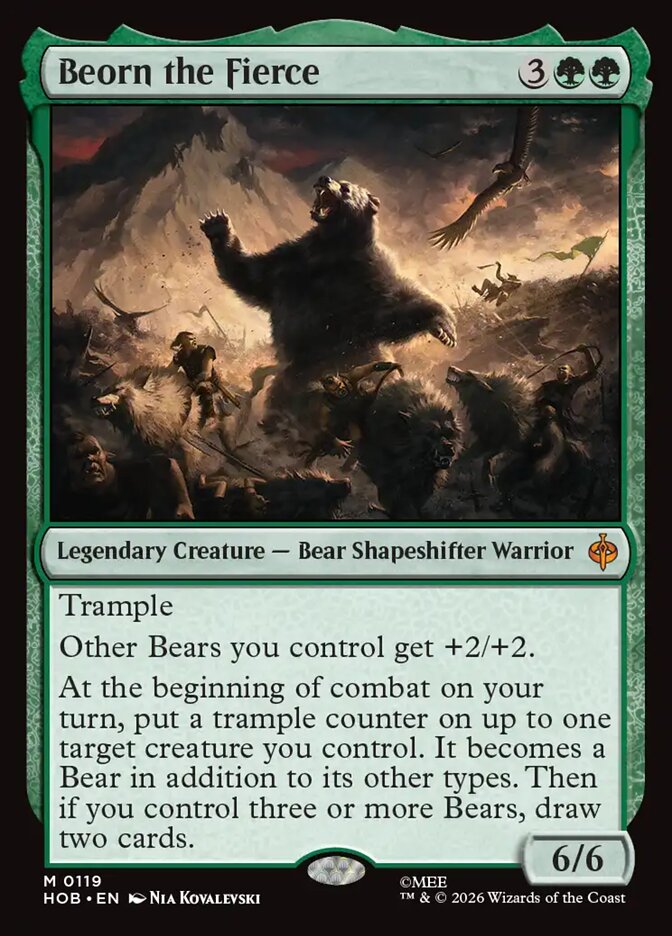 Beorn the Fierce 119 (The Hobbit)  - Foil