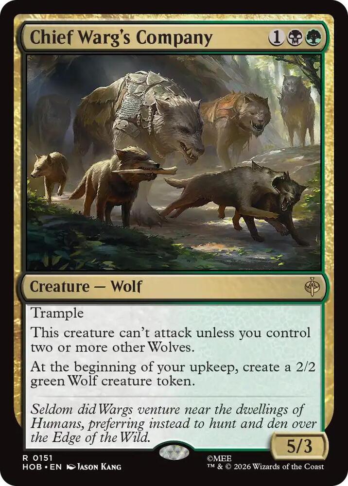 Chief Warg's Company 151 (The Hobbit)  - Foil