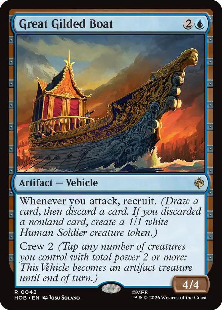 Great Gilded Boat 42 (The Hobbit)  - Foil