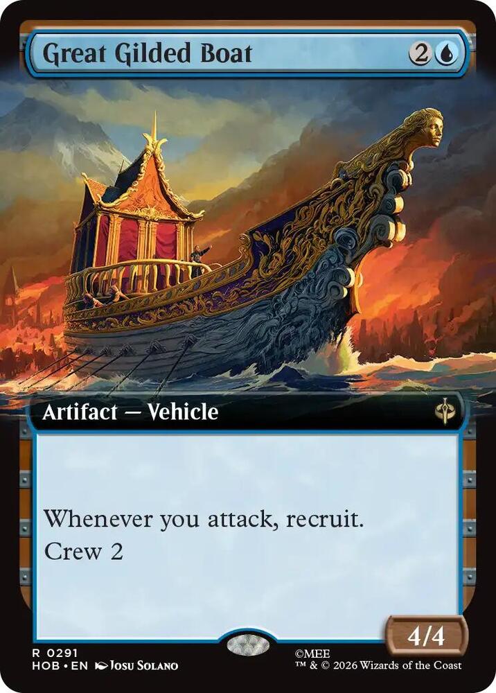 Great Gilded Boat 291 (The Hobbit)  - Extended Art