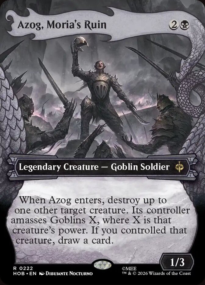 Azog, Moria's Ruin 222 (The Hobbit)  - Showcase Foil