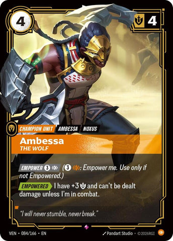 Ambessa The Wolf 084/166 (Vendetta)  - Foil