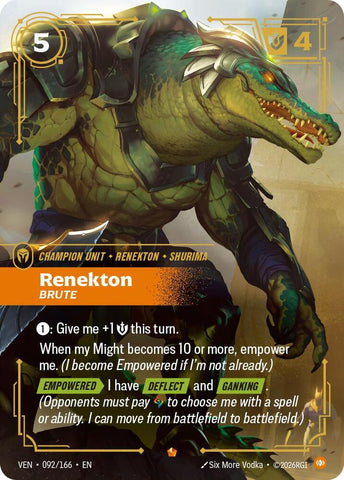 Renekton Brute 092/166 (Vendetta)  - Foil
