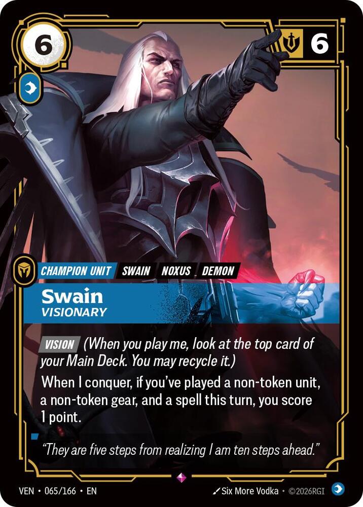 Swain Visionary 065/166 (Vendetta)  - Foil