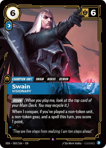 Swain Visionary 065/166 (Vendetta)  - Foil