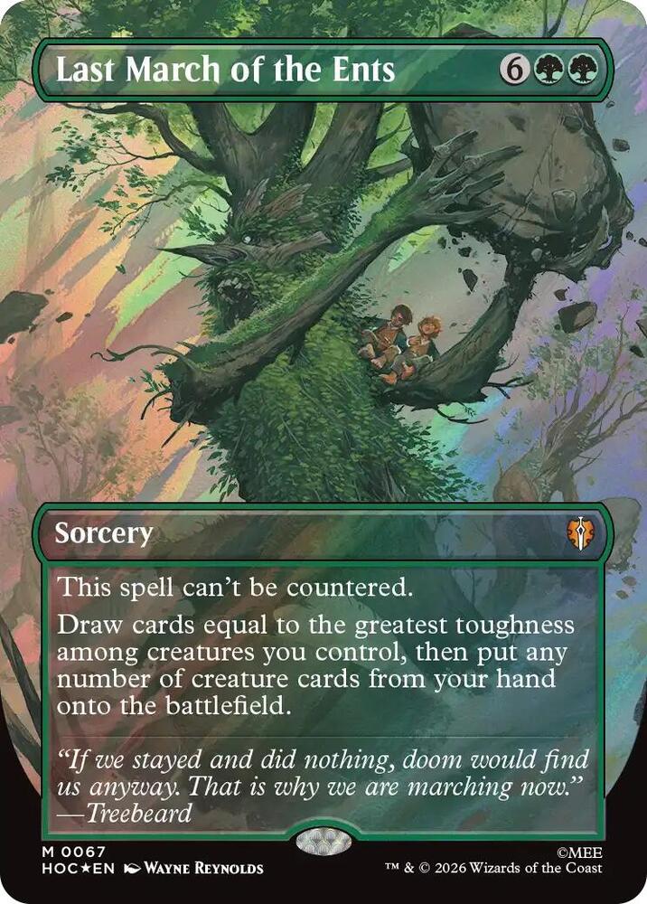 Last March of the Ents 67 (The Hobbit: Eternal-Legal)  - Borderless Surge Foil