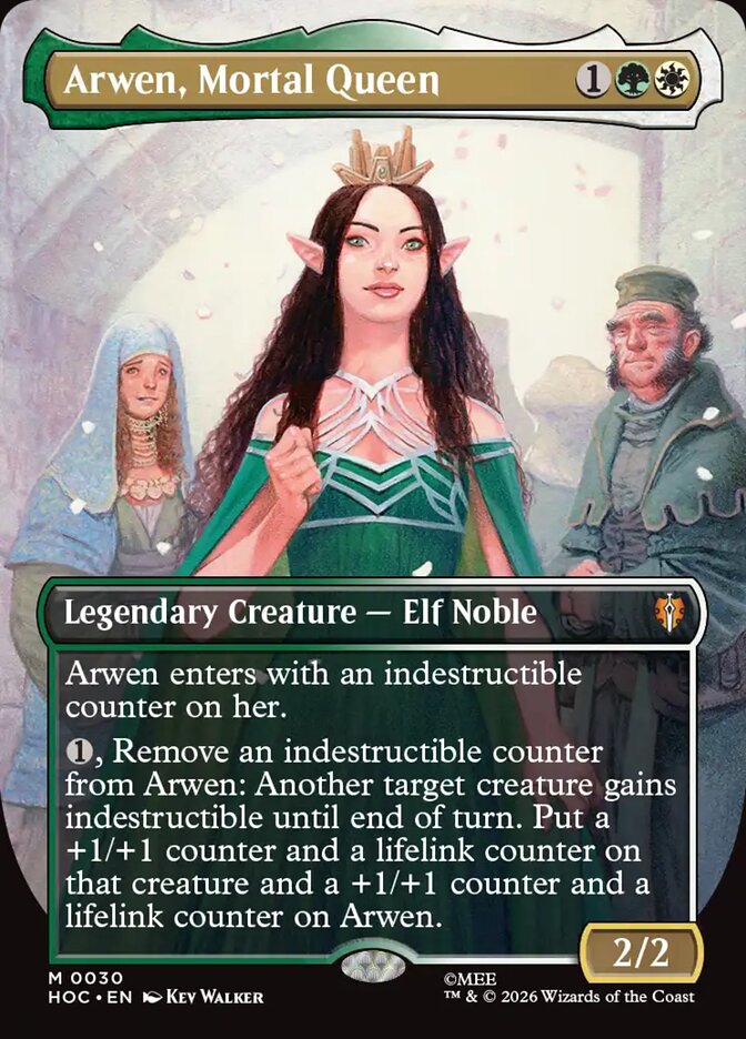 Arwen, Mortal Queen 30 (The Hobbit: Eternal-Legal)  - Borderless Foil