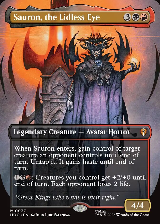 Sauron, the Lidless Eye 37 (The Hobbit: Eternal-Legal)  - Borderless Foil