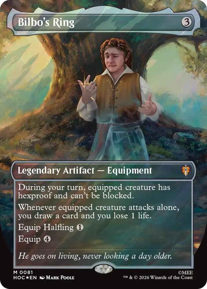 Bilbo's Ring 81 (The Hobbit: Eternal-Legal)  - Borderless Surge Foil