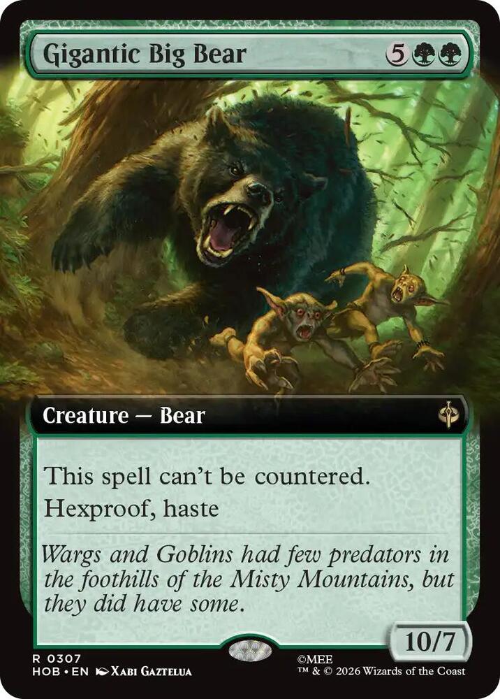Gigantic Big Bear 307 (The Hobbit)  - Extended Art