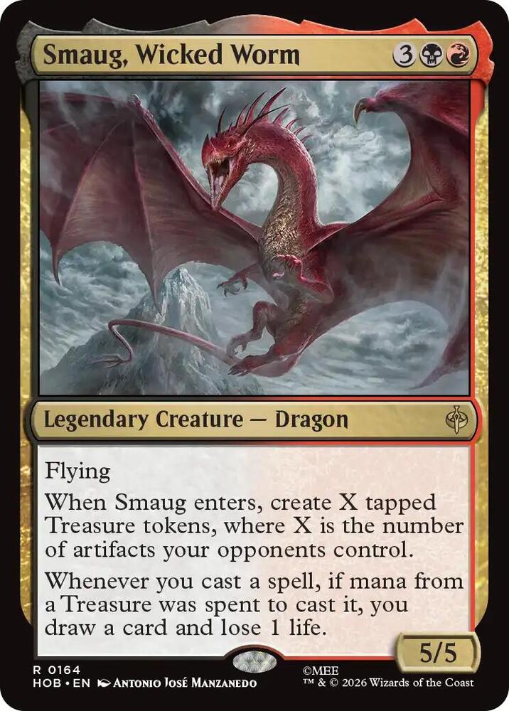 Smaug, Wicked Worm 164 (The Hobbit)  - Foil