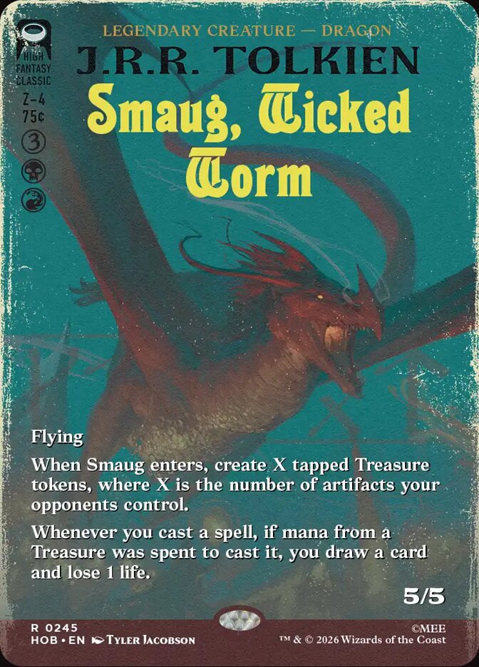 Smaug, Wicked Worm 245 (The Hobbit)  - Borderless
