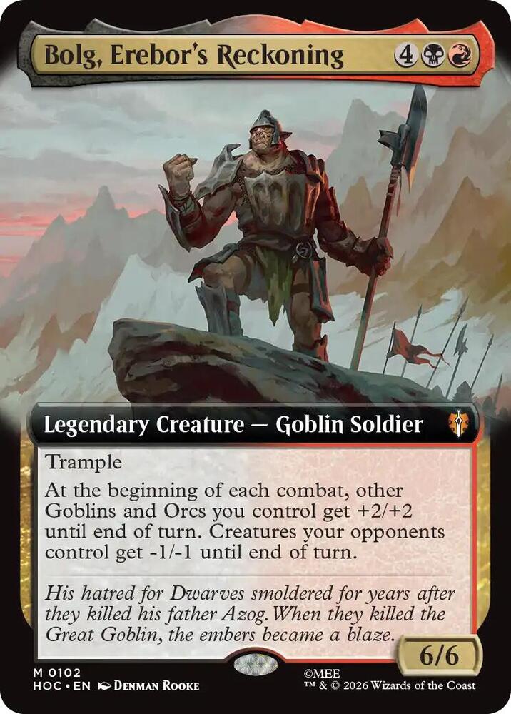 Bolg, Erebor's Reckoning 102 (The Hobbit: Eternal-Legal)  - Extended Art