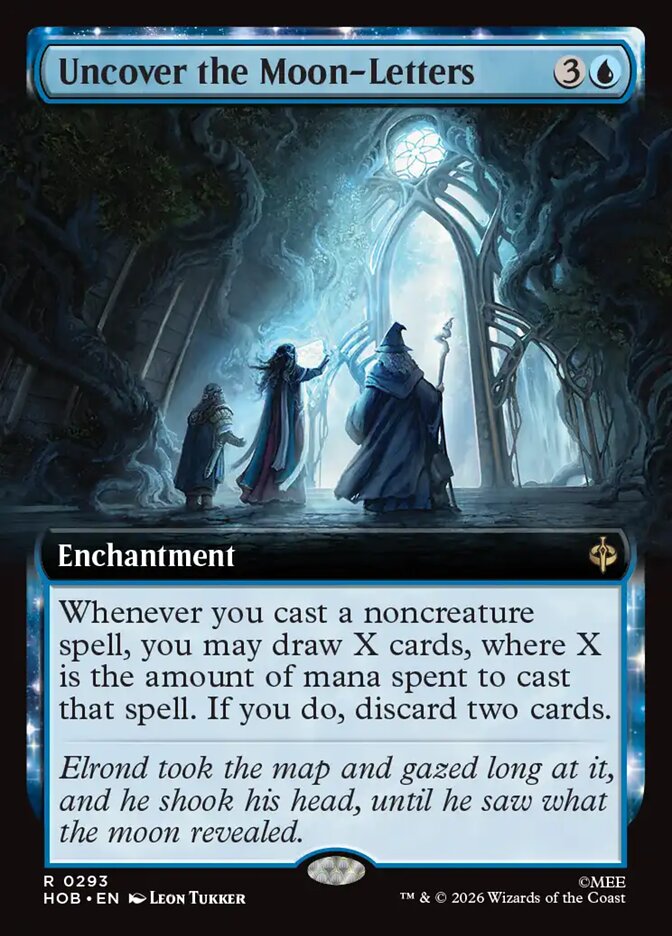 Uncover the Moon-Letters 293 (The Hobbit)  - Extended Art Foil
