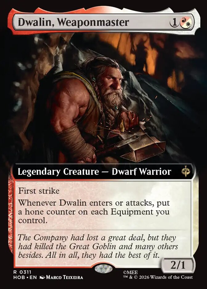 Dwalin, Weaponmaster 311 (The Hobbit)  - Extended Art Foil