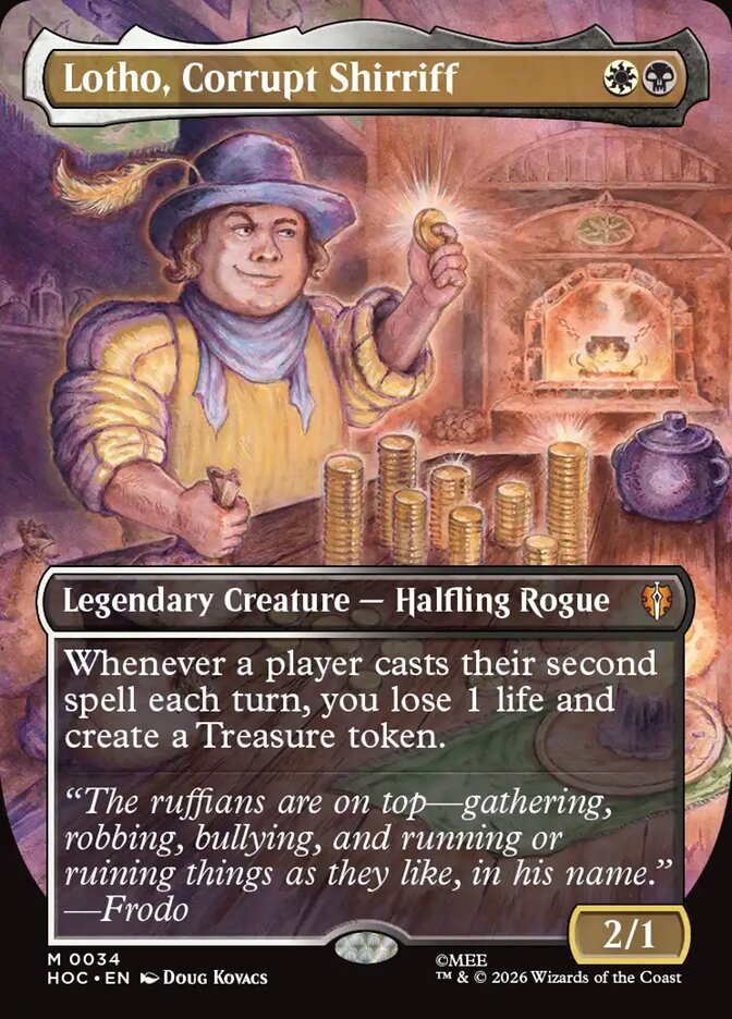 Lotho, Corrupt Shirriff 34 (The Hobbit: Eternal-Legal)  - Borderless Foil