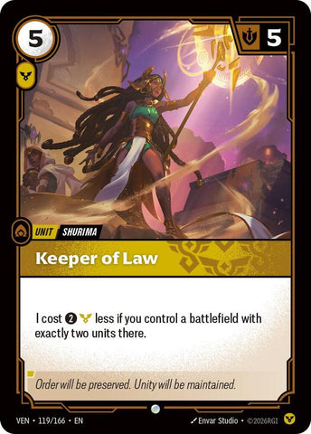 Keeper of Law 119/166 (Vendetta)  - Foil