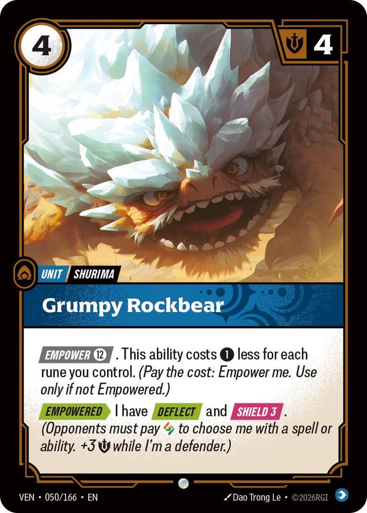 Grumpy Rockbear 050/166 (Vendetta)  - Foil
