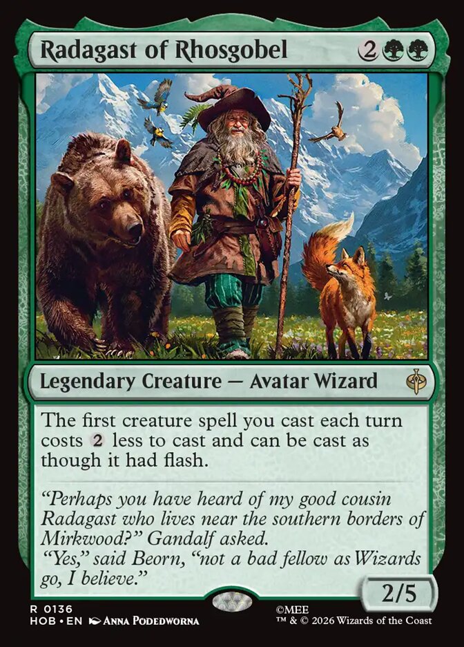 Radagast of Rhosgobel 136 (The Hobbit)  - Foil