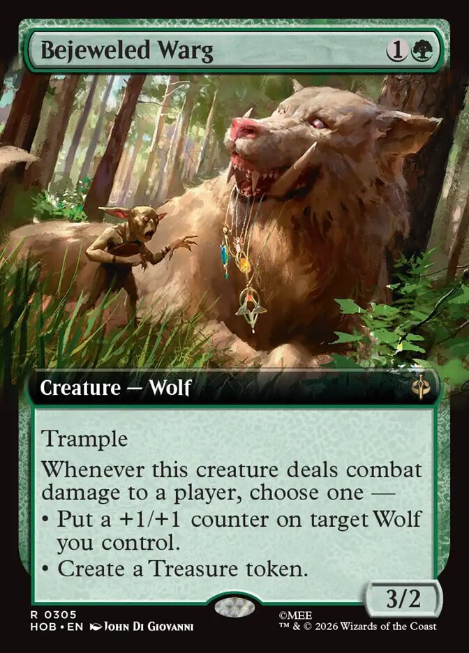 Bejeweled Warg 305 (The Hobbit)  - Extended Art