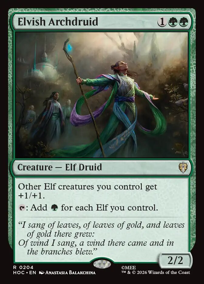 Elvish Archdruid 204 (The Hobbit: Eternal-Legal) 