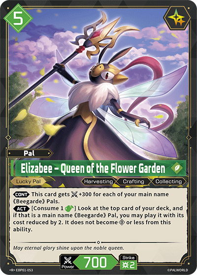 Elizabee – Queen of the Flower Garden EBP01-053 (Booster Pack "Dawn of Palpagos") 