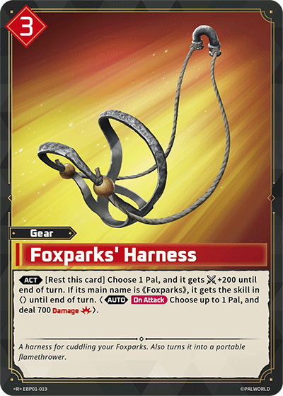Foxparks' Harness EBP01-019 (Booster Pack "Dawn of Palpagos") 