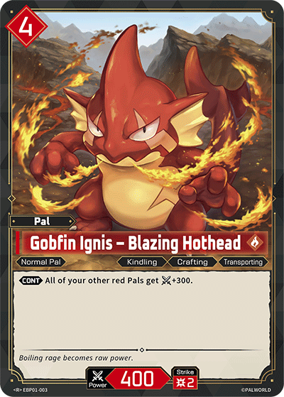 Gobfin Ignis – Blazing Hothead EBP01-003 (Booster Pack "Dawn of Palpagos") 