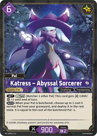 Katress – Abyssal Sorcerer EBP01-075 (Booster Pack "Dawn of Palpagos") 