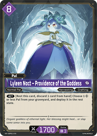Lyleen Noct – Providence of the Goddess EBP01-078 (Booster Pack "Dawn of Palpagos") 