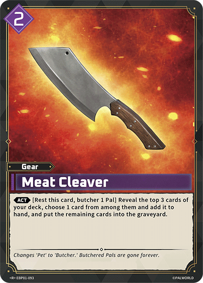 Meat Cleaver EBP01-093 (Booster Pack "Dawn of Palpagos") 