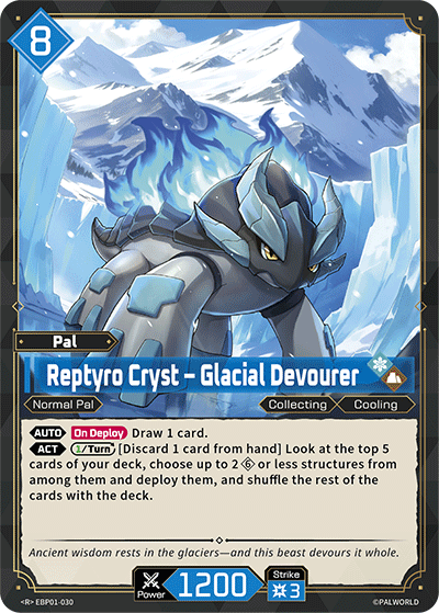 Reptyro Cryst – Glacial Devourer EBP01-030 (Booster Pack "Dawn of Palpagos") 