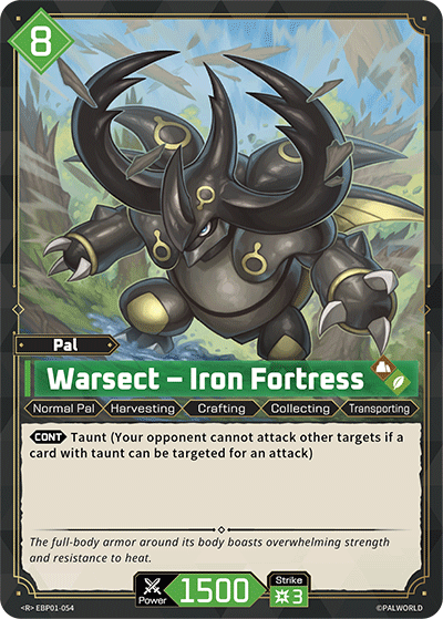 Warsect – Iron Fortress EBP01-054 (Booster Pack "Dawn of Palpagos") 
