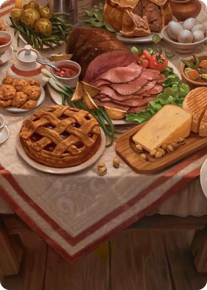 Bag End Banquet Art Card 5 12 5 (Art Series: The Hobbit) 