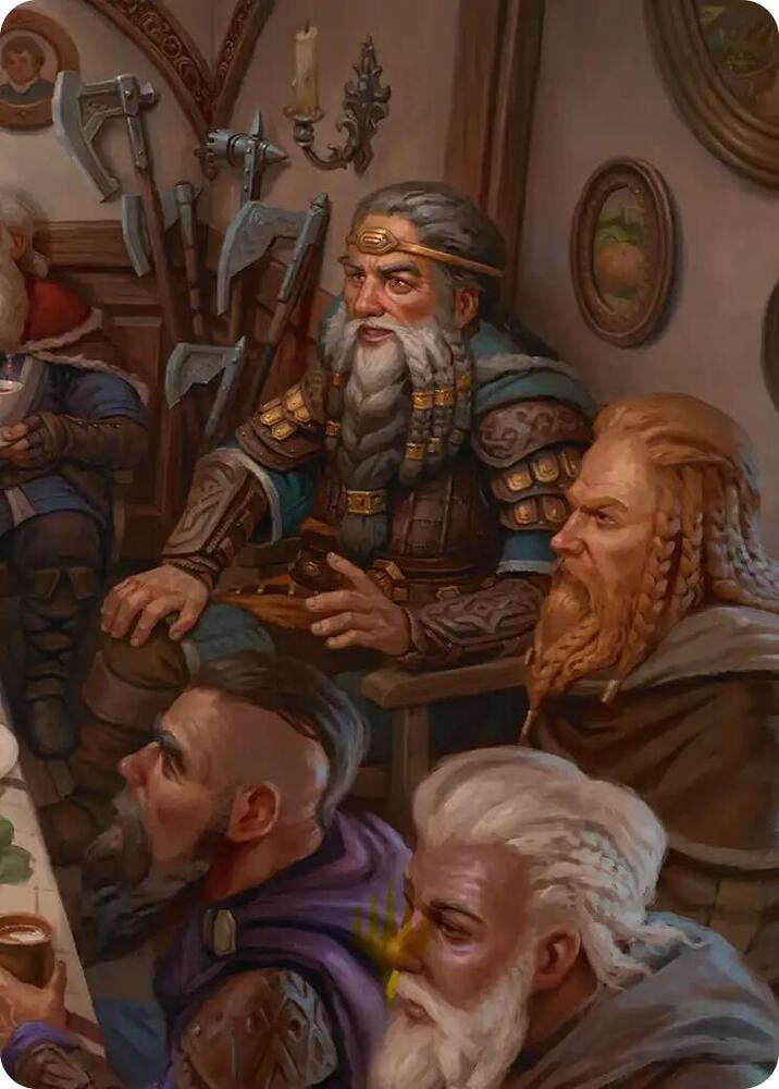Thorin King of Durins Folk Art Card 3 12 3 (Art Series: The Hobbit) 