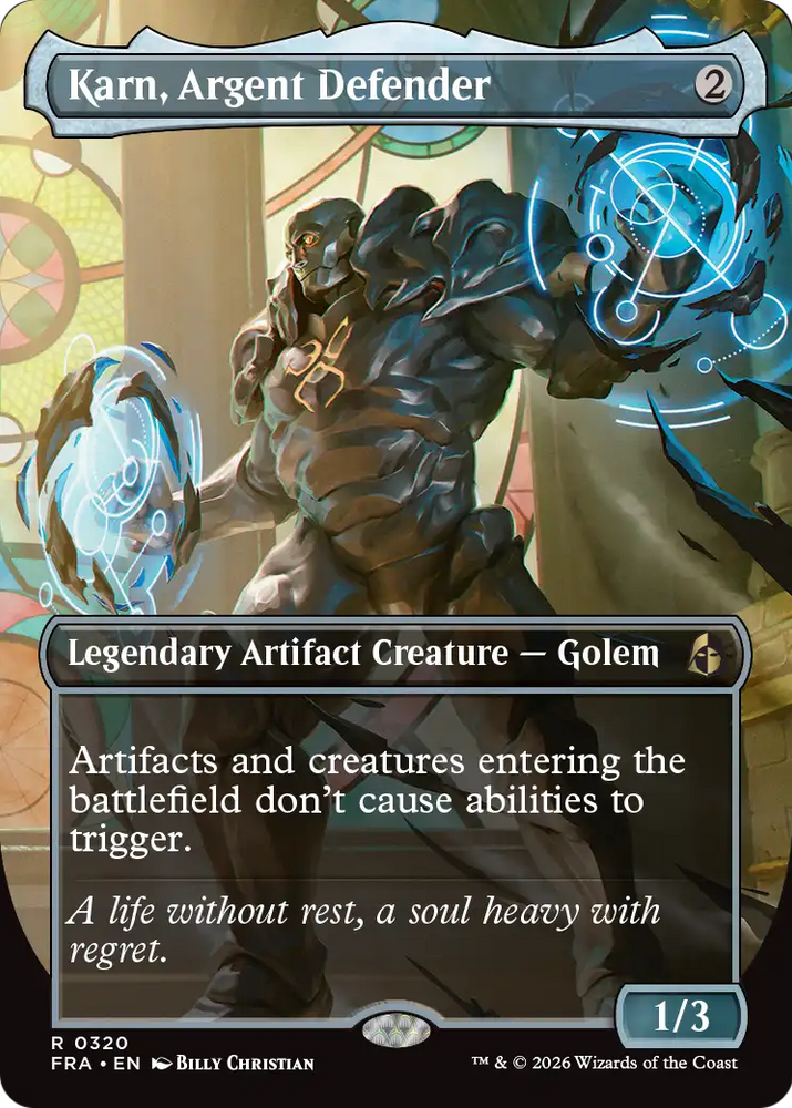 Karn, Argent Defender 320 (Reality Fracture)  - Borderless