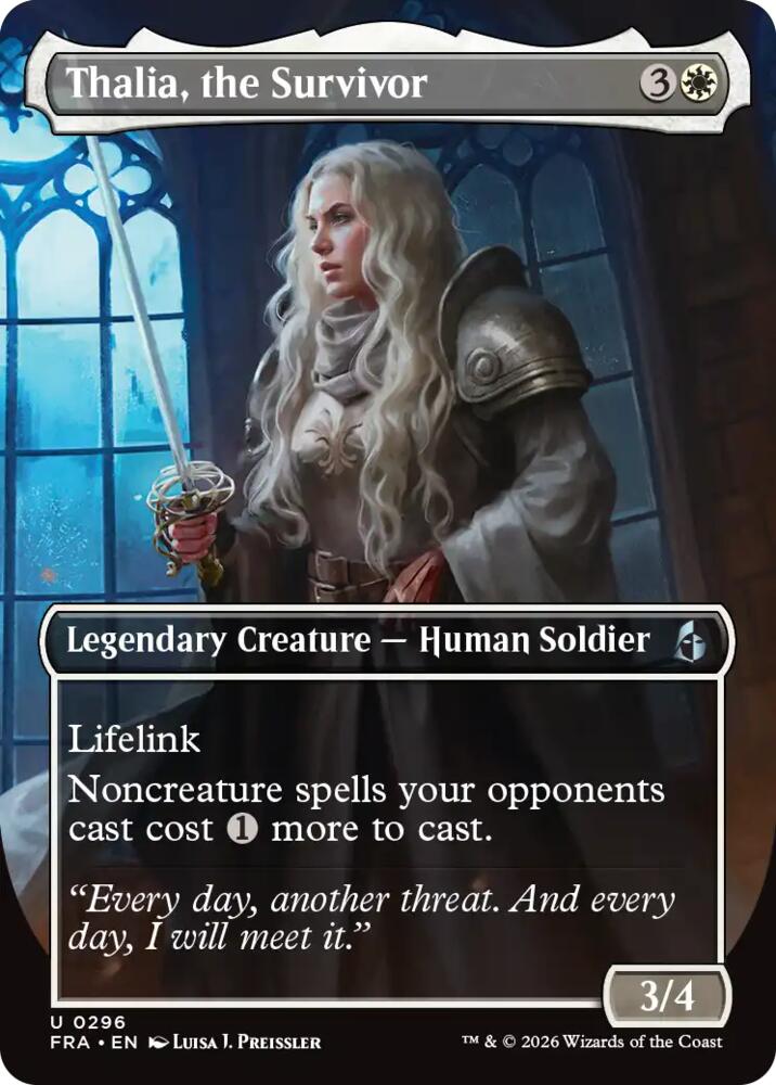 Thalia, the Survivor 296 (Reality Fracture)  - Borderless Foil