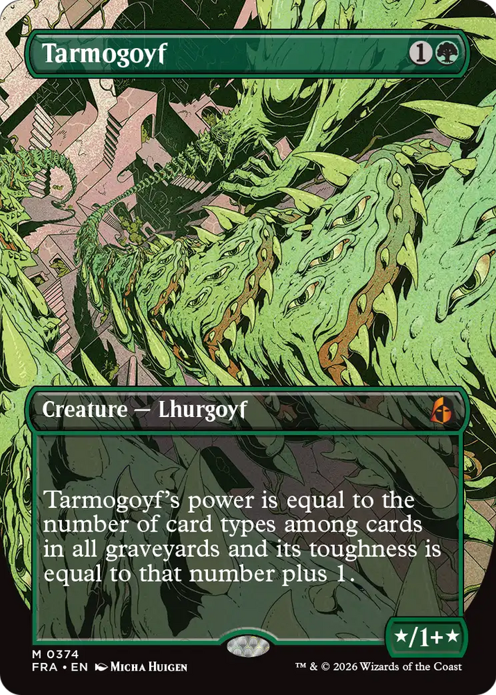 Tarmogoyf 374 (Reality Fracture)  - Borderless Foil