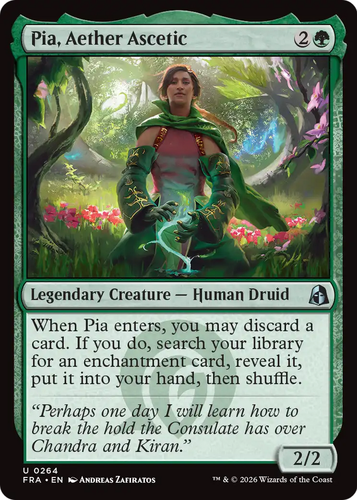 Pia, Aether Ascetic 264 (Reality Fracture)  - Foil
