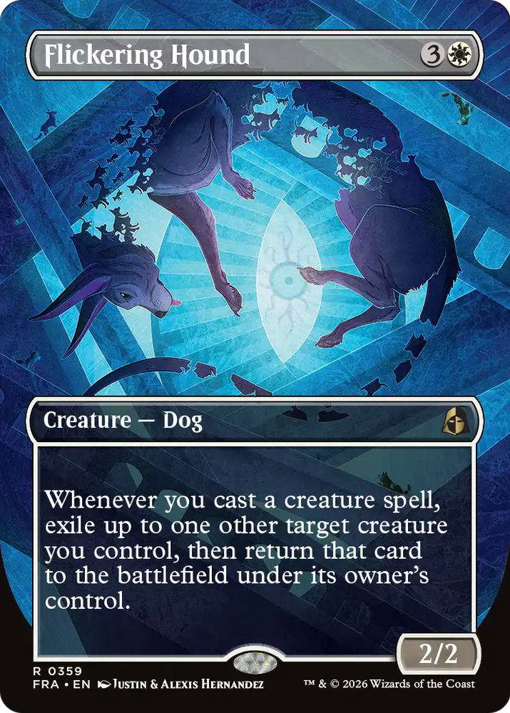 Flickering Hound 359 (Reality Fracture)  - Borderless