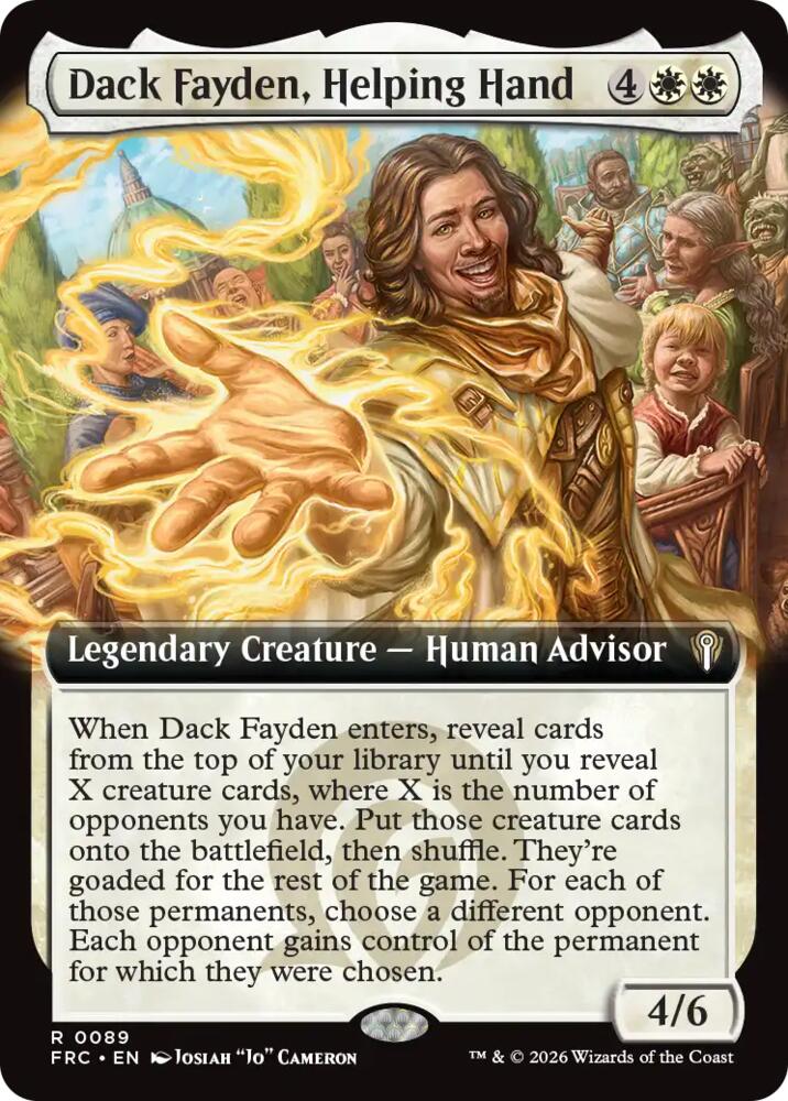 Dack Fayden, Helping Hand 89 (Commander: Reality Fracture)  - Extended Art