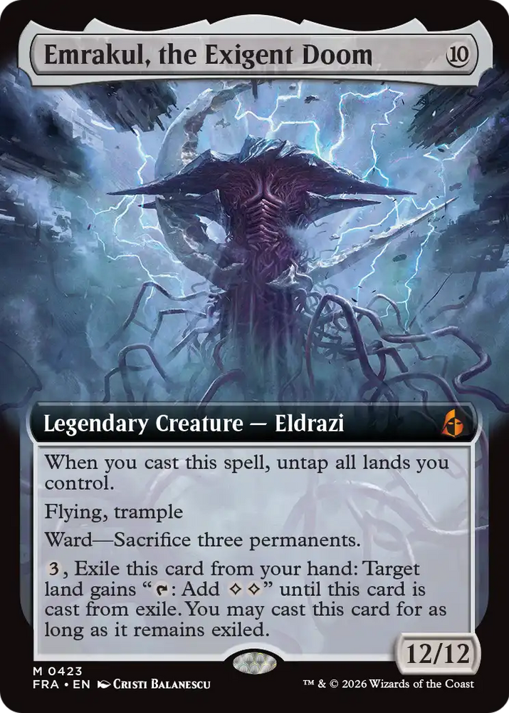 Emrakul, the Exigent Doom 423 (Reality Fracture)  - Foil